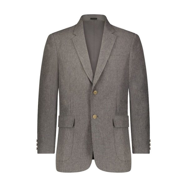 Men’s Grey Machine Washable Classic Fit Blazer Jacket (3)