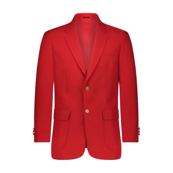 Men’s Red Machine Washable Classic Fit Blazer Jacket (1)